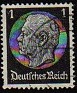 Germany 1933 Von Hindenburg 1 Pfennig Black Scott 415